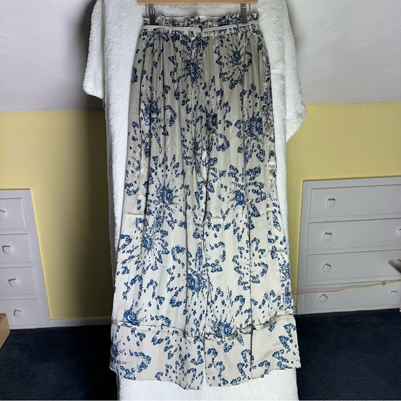 NWOT Intimately Free People Goddess Lounge Wide Leg Pants Pearl Combo Boho Satin - Picture 7 of 12